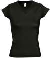 11388 Moon SOL'S Ladies Moon V Neck T-Shirt Deep Black colour image